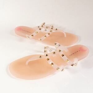 Tahari Sandals Womens Size 8.5 Pink Blush Lila Slide On Summer​​